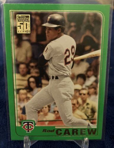 2021 Topps Archives Rod Carew 125 Green Parallel SP 219 Minnesota