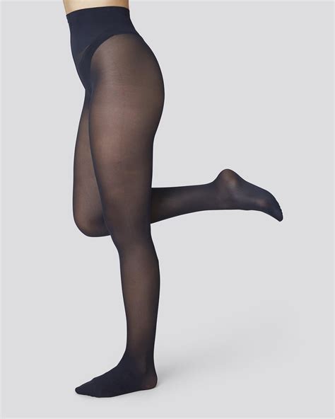 Svea Premium Tights Navy Den Shop Now Swedish Stockings