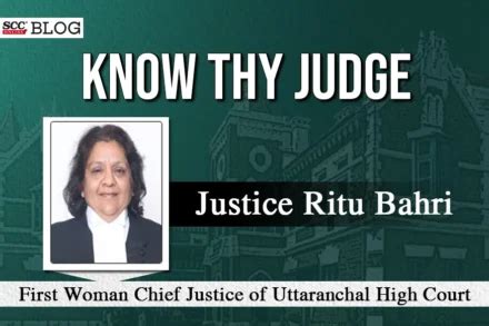 Justice Ritu Bahri Archives Scc Times