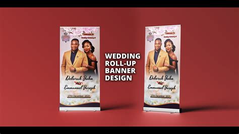 Roll Up Banner Design How To Design Wedding Roll Up Banner In