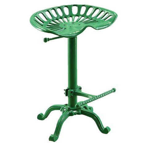 Carolina Cottage Adjustable Tractor Seat Stool In Green Grn The