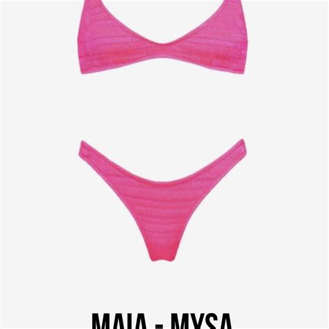TRIANGL BIKINI Bright Pink Maia Mysa NWT And Depop