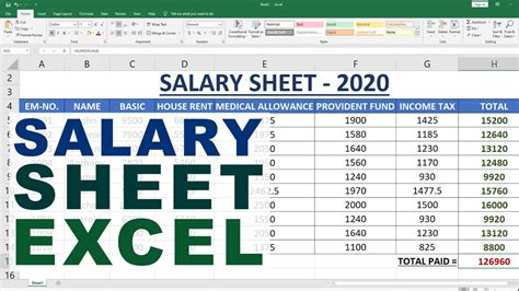 How To Create A Monthly Salary Sheet Format In Excel With Easy Steps | Images and Photos finder