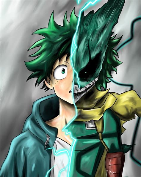 Deku X Vigilante Deku Painted By Me In Procreate My Concept R