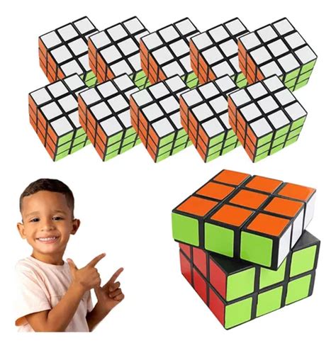 Kit 10 Cubo Mágico Clássico Interativo 3x3 Parcelamento sem juros