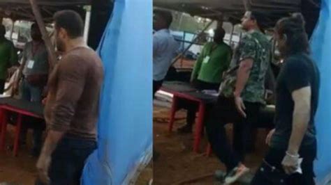 Salman Khan Shah Rukh Khans Leaked Video From The Sets Of Tiger 3