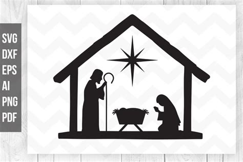 Nativity Star Silhouette Png