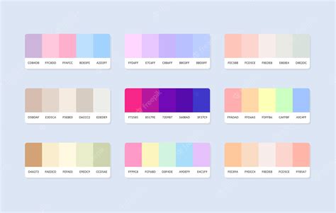 Premium Vector Pantone Colour Palette Catalog Samples In Rgb Hex