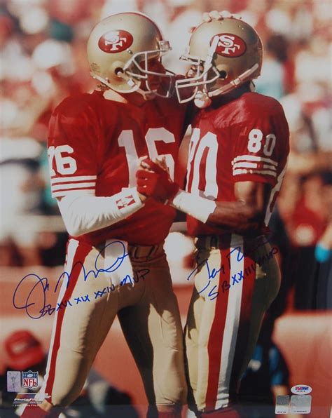 Joe Montana Jerry Rice Two Of The All Time Greats Joe Montana