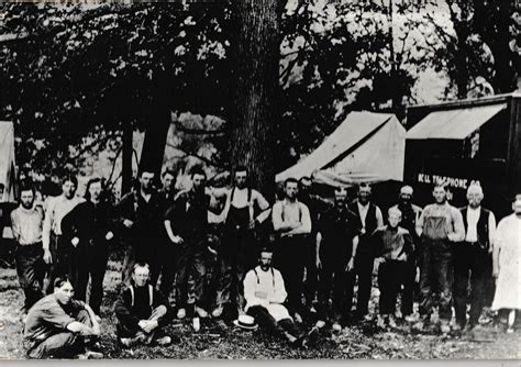 Bell Telephone Company Crew, 1901 - Maryboro Lodge Museum | Kawartha Virtual Museum