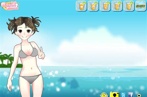 아니메 비키니 드레스업 Anime Bikini Dress Up 게임 바로하기