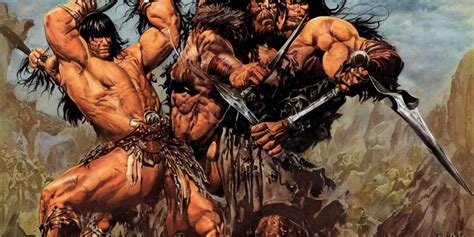 Conan The Barbarian Joe Jusko Frank Frazetta Robert Stable Diffusion