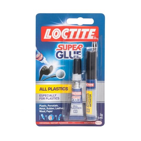 Loctite Super Glue All Plastics 4ml