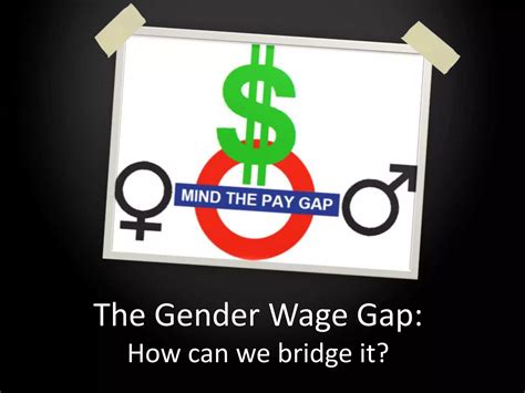 Gender Wage Gap Slides Ppt