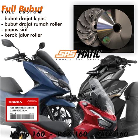 Jual Pulley Racing K1Z Vario 160 Pulley Bubut PCX 160 Pully Bubutan