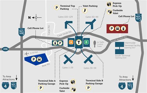 MCO_parking_map | Airport Parking Guides