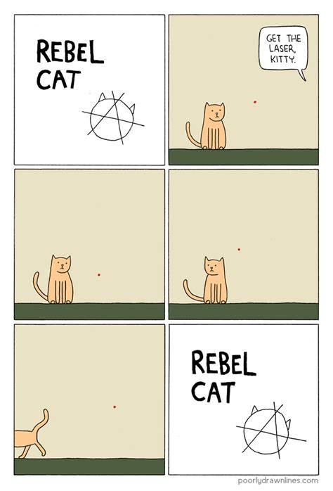 Poorly Drawn Lines – Rebel Cat