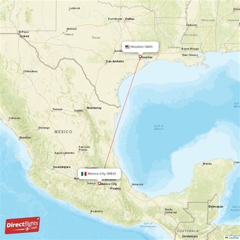 Direct Flights From Mexico City To Houston MEX To IAH Non Stop