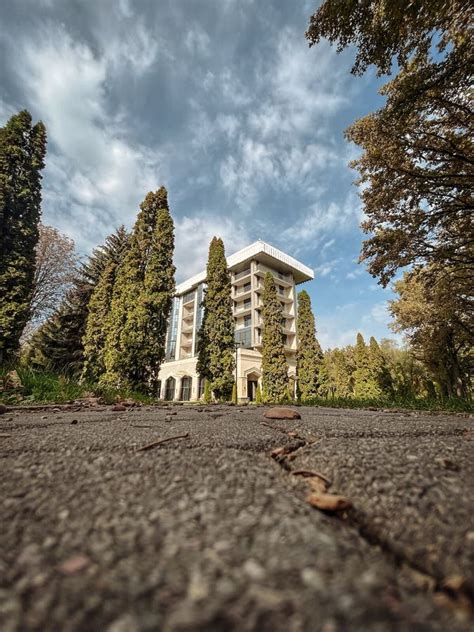 Modern Multi Storey House For Recreation In The Forest Stock Photo