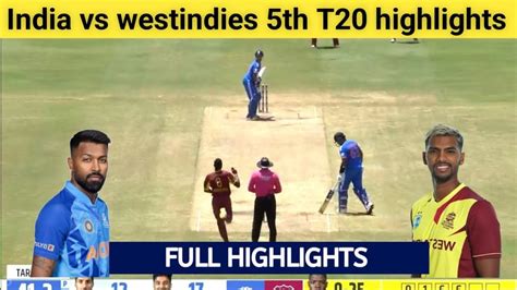 India Vs West Indies 5th T20 Match Full Highlight Ind Vs Wi Series 2023 Suryakumaryadav