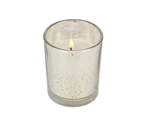 Mercury Glass Votive Candle Holders In Silver