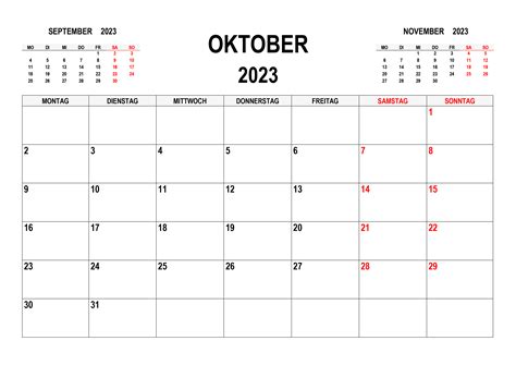 Kalender Oktober Kalender Su