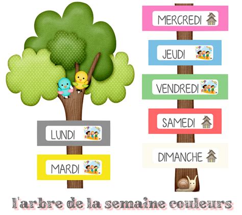 Sohn Inkareich Bu E Les Jours De La Semaine En Maternelle Imprimer