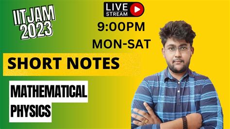 One Shot Series Mathematical Iit Jam Msc Entrance Youtube