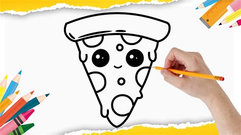 Como DESENHAR Uma Fatia De Pizza Kawaii Passo A Passo YouTube