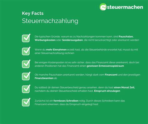 Steuernachzahlung Was Musst Du Wissen Steuermachen De