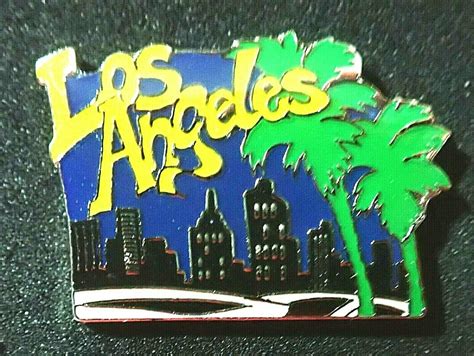 Rare Vintage Los Angeles Official Logo Pin Badge California 4559623150