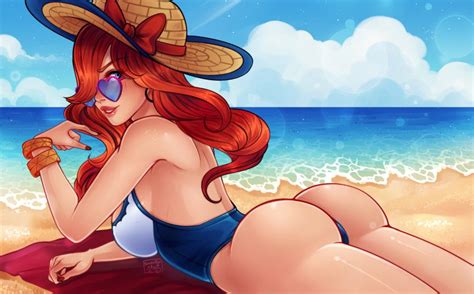 League Of Legends Hot Hentai Pool Party Series Laying Down Miss