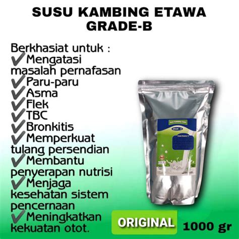 Jual SUSU KAMBING ETAWA GRADE B 1KG ORIGINAL Kab Bekasi Taajirun