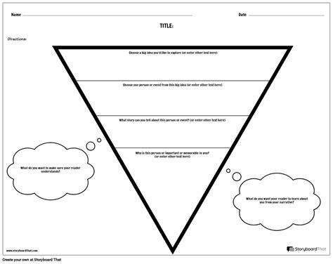 Free Personal Narrative Templates Graphic Organizer