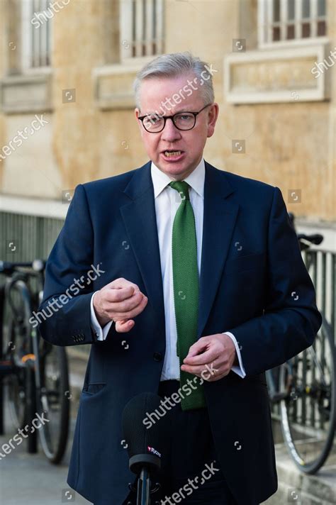 Chancellor Duchy Lancaster Michael Gove Speaks Editorial Stock Photo ...