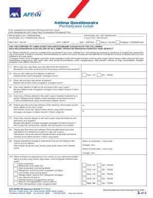 Fillable Online Effect Of Asthma Control On General Health Related