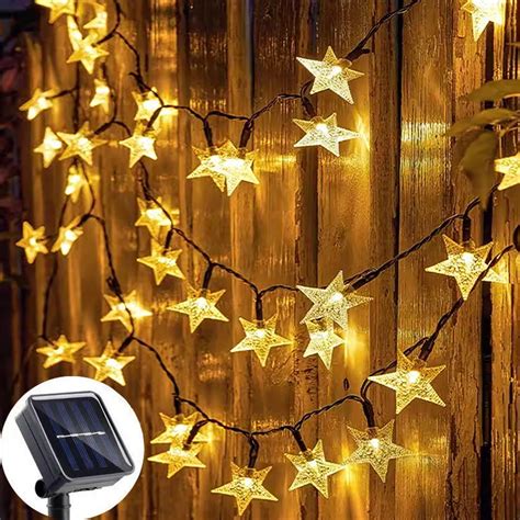 12m 7m 5m Outdoor Solar Star String Lights Weatherproof Solar Lights