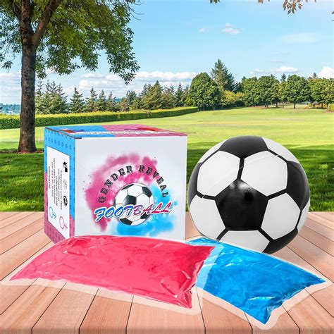 Gender Reveal Pallone Gender Reveal Calcio Colore Blu E Rosa Per