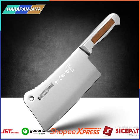 Jual Pisau Dapur Masak Daging Dan Ikan Tajam Stainless Steel Koki Chef