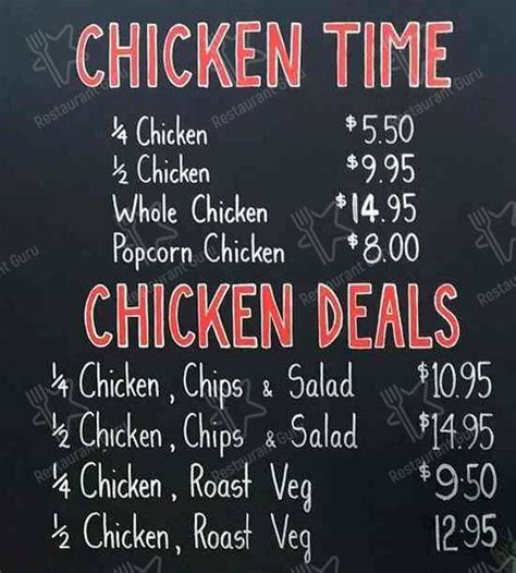 Menu at The Local Chicken Stop fast food, Waterloo