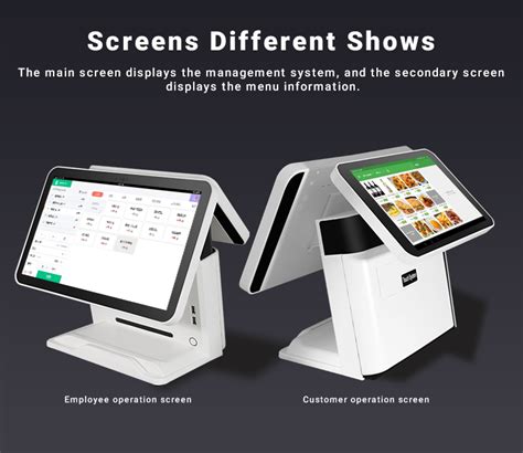 Inch Restaurant Dual Screen Android Pos Systems Abq Android Pos