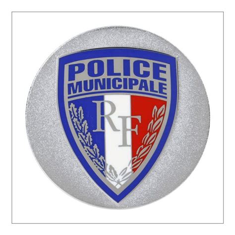 PLAQUE POLICE MUNICIPALE Identification Porte Cartes Accessoires