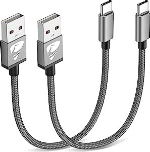 Aioneus USB Type C Cable 2Pack 0 5M Short USB A To USB C Charger Cable