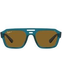 Ray Ban Sunglasses Unisex Corrigan Bio Based Transparent Light Blue