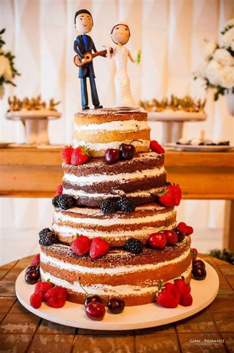 Naked Cake Para Casamento Elo Produtos Especiais