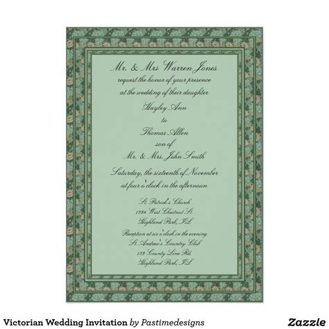 Victorian Wedding Invitation Victorian Wedding Invitations Wedding