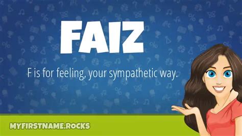 Faiz First Name Personality And Popularity