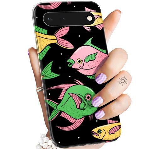 ETUI DO GOOGLE PIXEL 6 PRO WZORY RYBY RYBKI FISH OBUDOWA POKROWIEC CASE