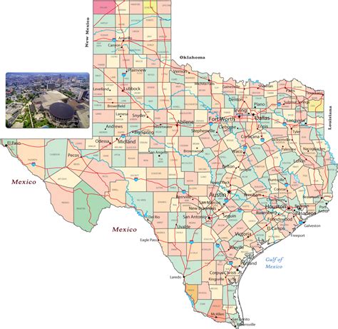 Texas Political Map For Kids Map