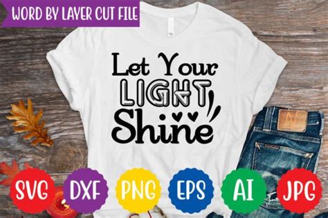 Let Your Light Shine Svg Design Graphic By Digitalart Creative Fabrica